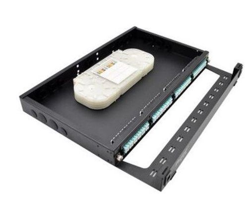 19" FTTH MPO MTPのパッチ盤LC 1U繊維カセット モジュールのラック マウント