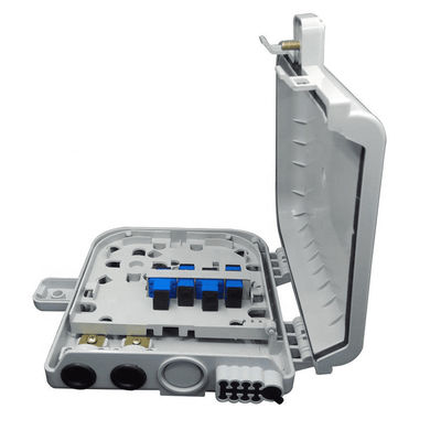 繊維光学の端子箱8Core SM/DX SC/LC/ST/FC薄い灰色/黒IP 66