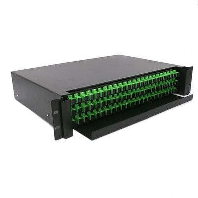 19タイプを滑らせるインチ2Uのラック マウントのエンクロージャODF 72の中心繊維パッチ盤