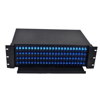 3u 3ru 19&quot;はODF 96の繊維光学の棚エンクロージャの引出しのタイプ パッチ盤を取付けた