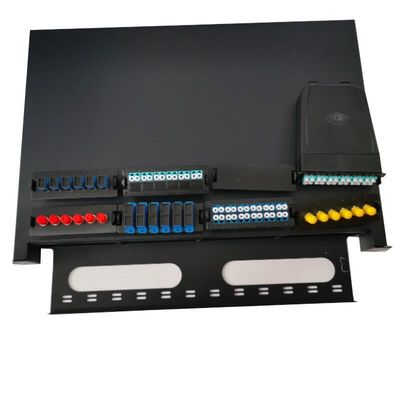 1U MTP MPO繊維パッチ盤19のインチ フレームの棚のキャビネット96の中心の接続