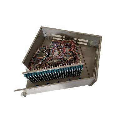 3U繊維光学のパッチ盤のラック マウント288Core LCのクォードは様式を振る