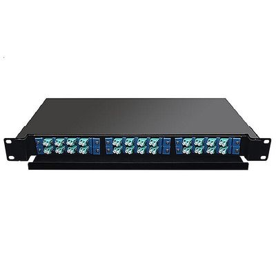 19&quot; 24の左舷繊維光学のパッチ盤の屋内ラック マウント1U ODF 24の中心