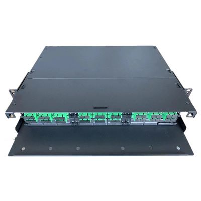 2U MPO MTPのパッチ盤APC SC複式アパート繊維のエンクロージャのラック マウント