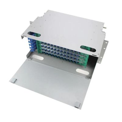 灰色ODFのパッチ盤の棚19の72中心FC/SCの視覚の配線盤