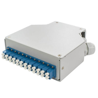 12 PC Lc/Apc複式アパートのAadapterが付いている24の中心の繊維光学の喧騒の柵の端子箱