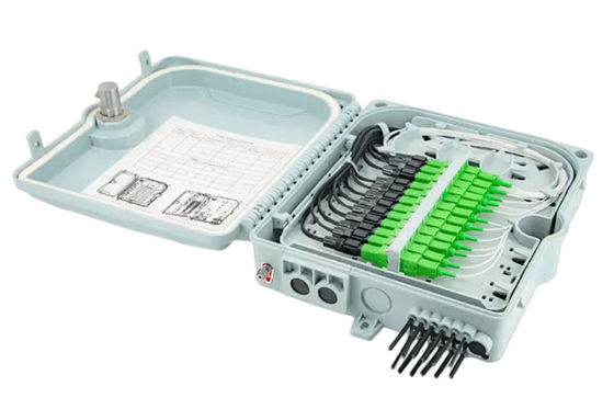 繊維光学の端子箱12Port SC/LC/ST/FC IP-66 UPC/APC薄い灰色FTTH