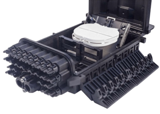 FTTB 24左舷繊維の終了箱の壁の台紙の黒IP68 OM1 96Core