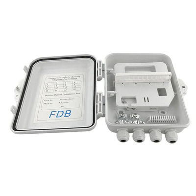 壁に取り付けられたSC 1x8 PLCの繊維光学のディバイダー箱IP65 12Cores