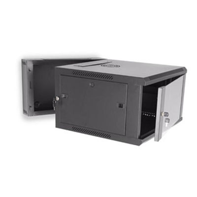 シャーシ サーバー棚の壁の台紙の棚のキャビネット1.2mmの6Uガラス ドア