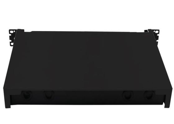 黒いラック マウント繊維の終了箱FCのパッチ盤ODF 24Core