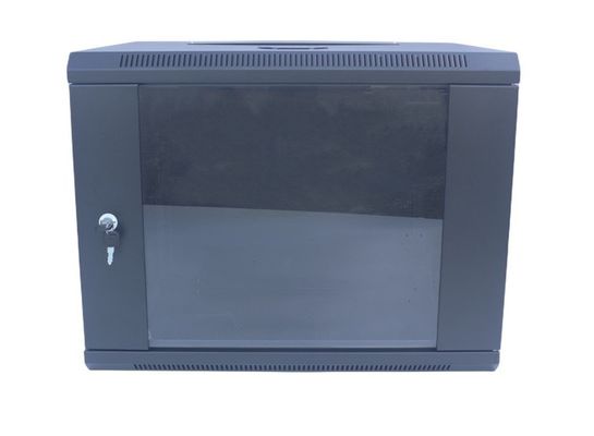9Uサーバー棚のキャビネット19&quot;壁の台紙取り外し可能で黒いデータ キャビネット/ネットワークの棚