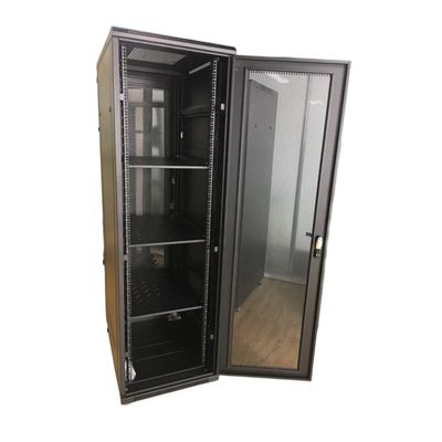 ガラス ドア600*600*2200MMが付いている47Uサーバー棚のキャビネットSPCCの格納装置