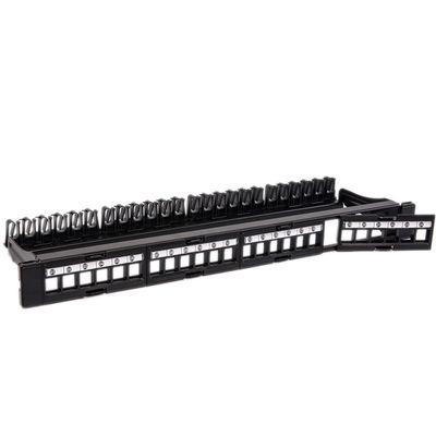 CAT5 CAT6ネットワークのパッチ盤UTPのブランクはRJ45 24左舷パッチ盤の荷を下した