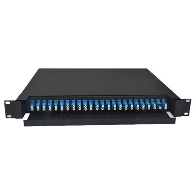 LC二重光ファイバーパッチパネル430x200x46mm金属
