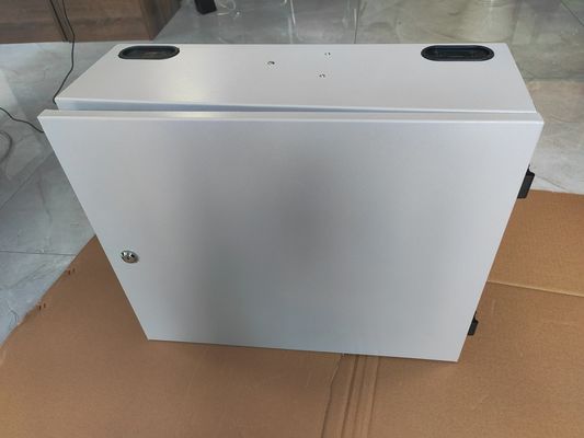 カスタマイズされた72ポート 144コア SC/LC/FC/ST 1ドア壁マウント ファイバー囲い メタル ODF