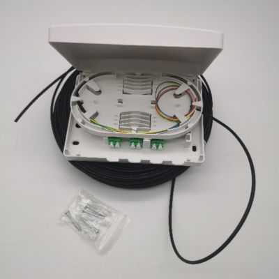 6Cores LC/APC 前接続された光学配送箱 6Fibers Wall Outlet PTO Box