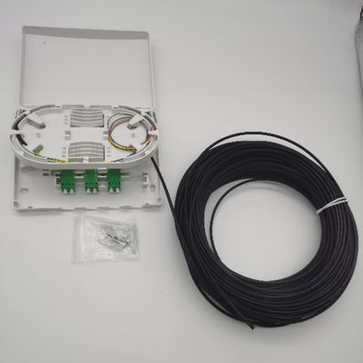 6Cores LC/APC 前接続された光学配送箱 6Fibers Wall Outlet PTO Box