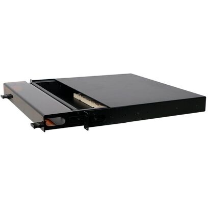 1U 96コア MTP MPO - LC パッチパネル ODF シャーシエンクロージャ スライド式 ダストカバー付き 4カセット用