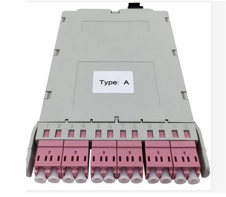 12コア MPO-LC MTP-LC SM OM3 OM4 OM5 ブレイクアウト カセット モジュール プラスチック